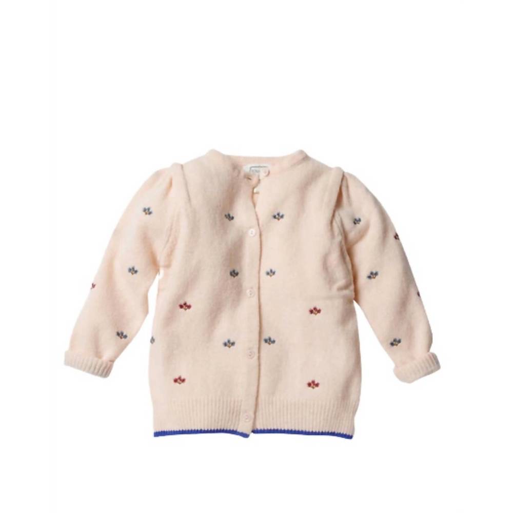 NEW BONHEUR DU JOUR girls aria cardigan in pink